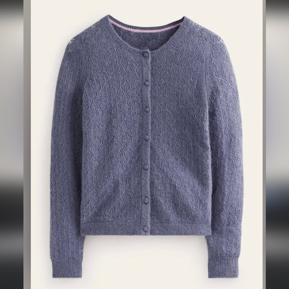 Boden Sweaters - Boden Fluffy Pointelle Cardigan